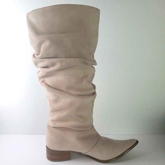 Chinese Laundry slouchy Suede Heeled Boots - Picture 3 of 10